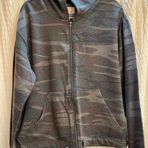 White Crow Camouflage Zip-Up Hoodie